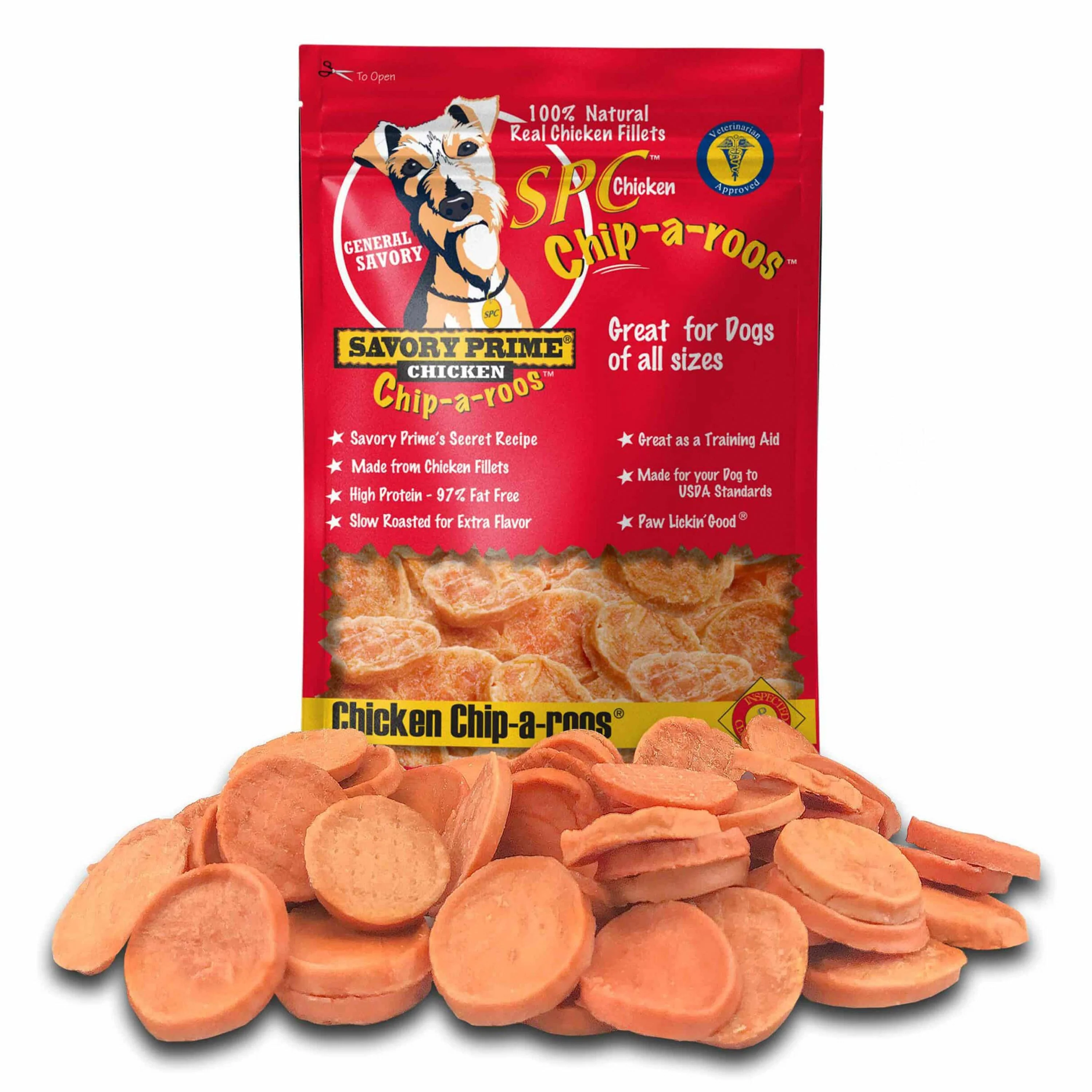 Savory Prime Chip-a-Roos Chicken Dog Treat 8-oz - Image 5
