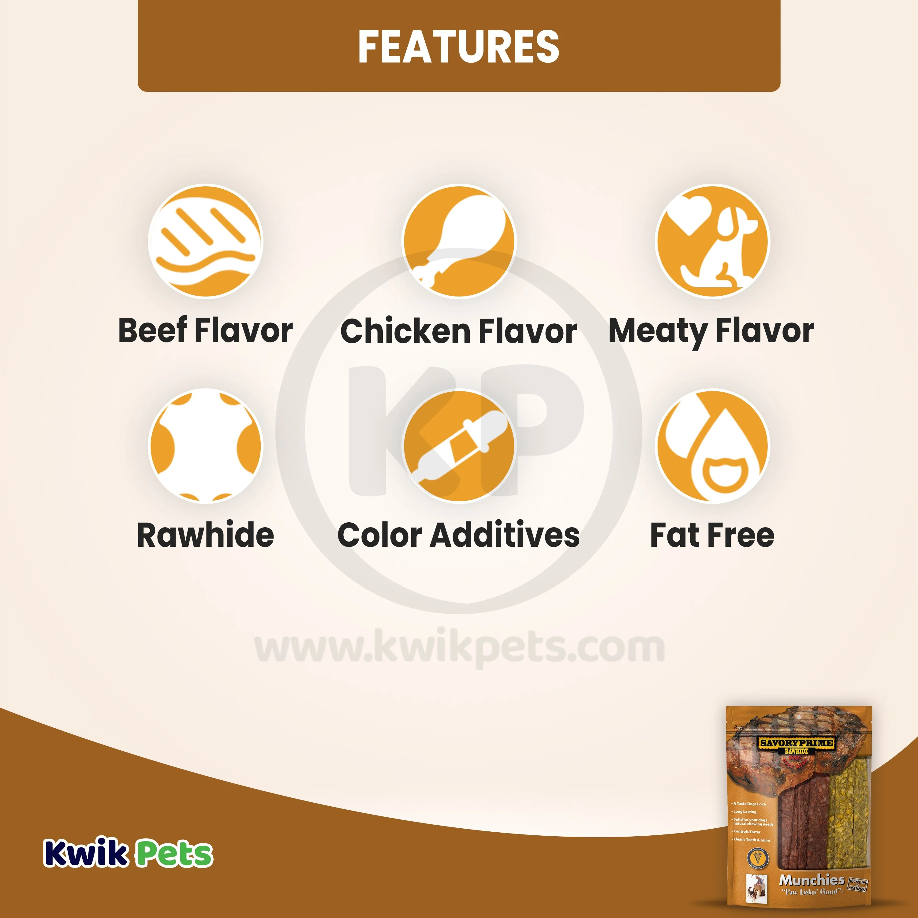 Savory Prime Chicken & Beef Munchie Strips Dog Treats 5 inches 36 Count - Image 3