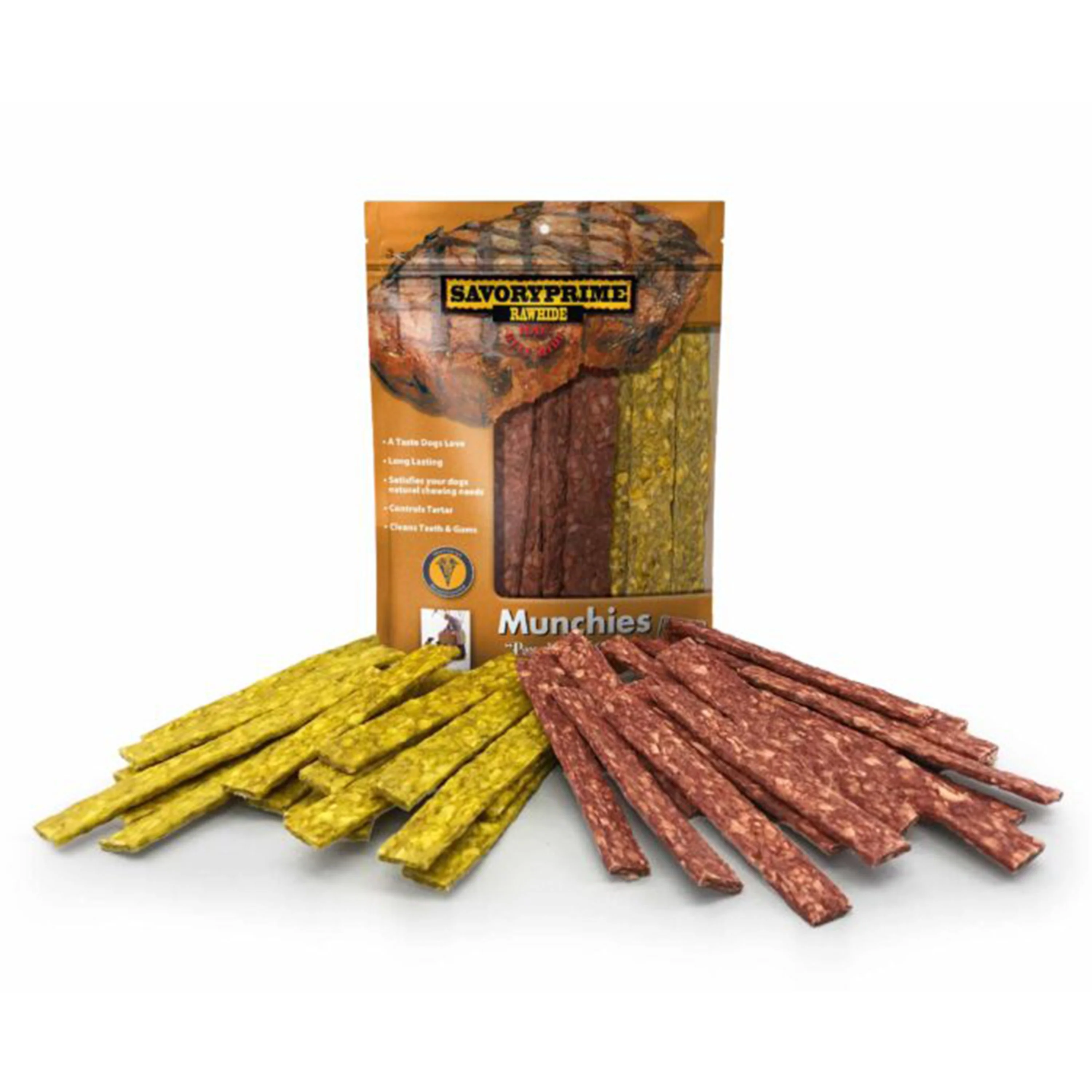 Savory Prime Chicken & Beef Munchie Strips Dog Treats 5 inches 36 Count - Image 5