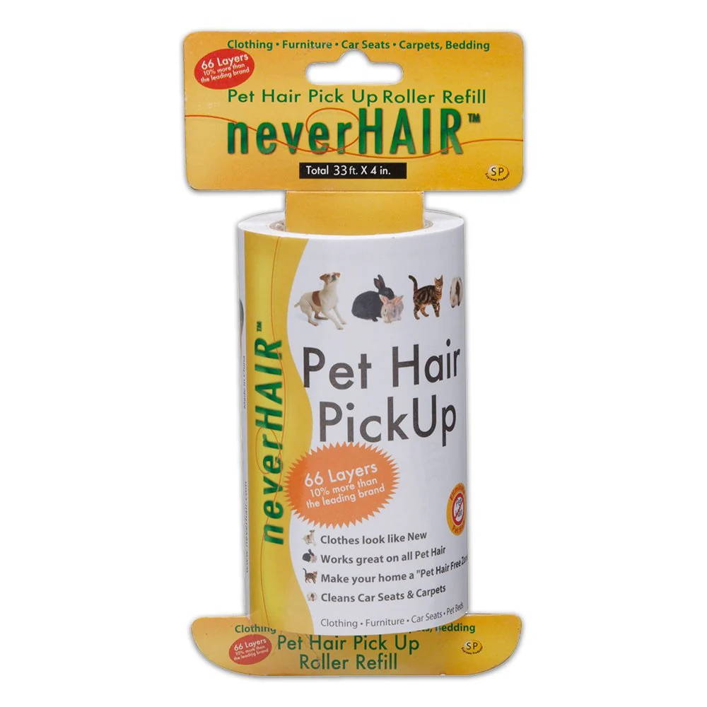 Savory Prime Pet Hair Pick Up Roller Refill 4 in X 33 Feet