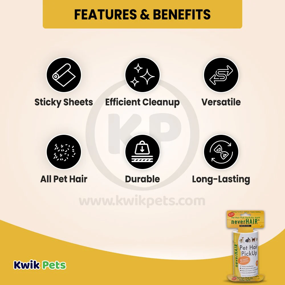 Savory Prime Pet Hair Pick Up Roller Refill 4 in X 33 Feet - Image 2