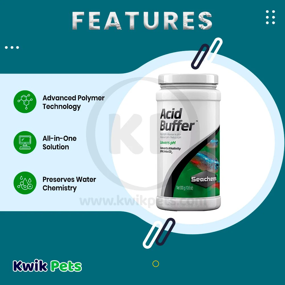 Seachem Acid Buffer Aquarium Water Treatment 10.6-oz - Image 2