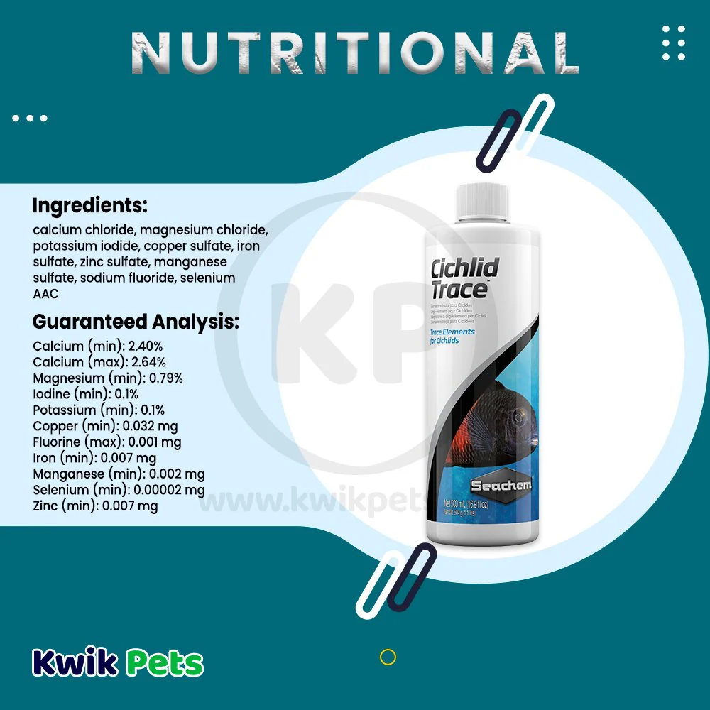Seachem Cichlid Trace Elements Supplement 500 ml - Image 4