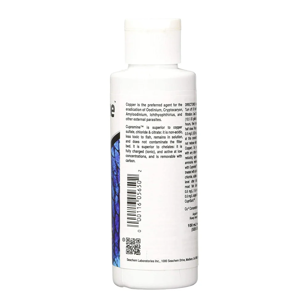 Seachem Cupramine Copper Treatment 100 ml - Image 2