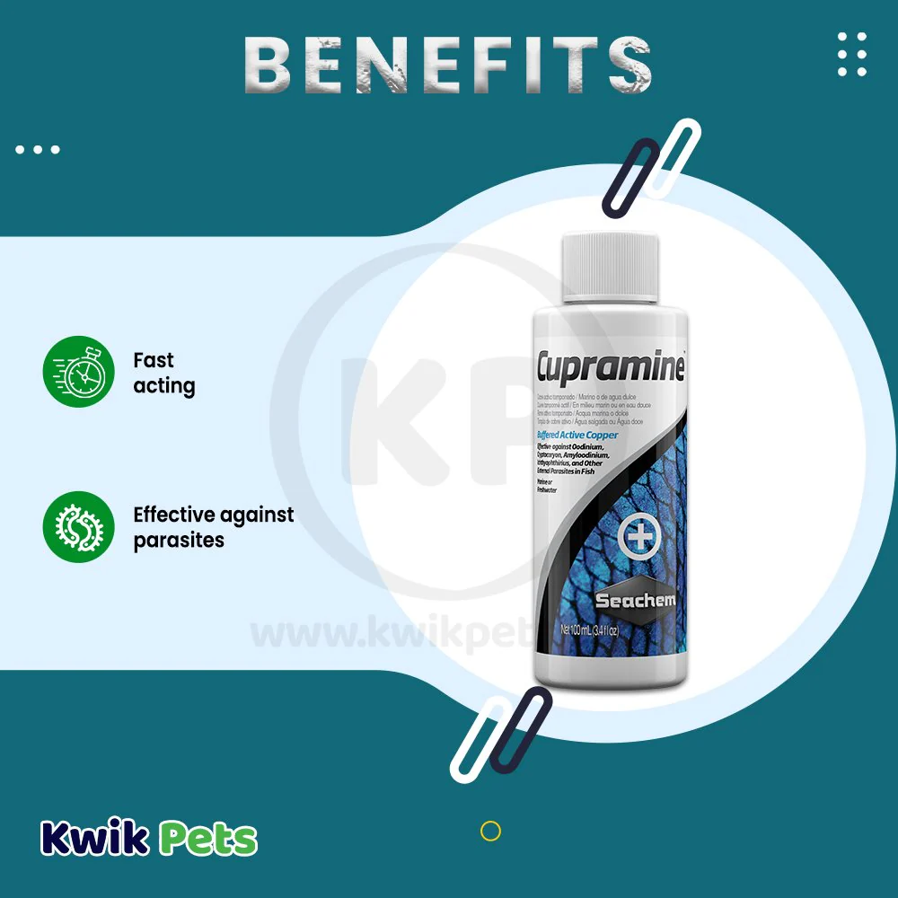 Seachem Cupramine Copper Treatment 100 ml - Image 4