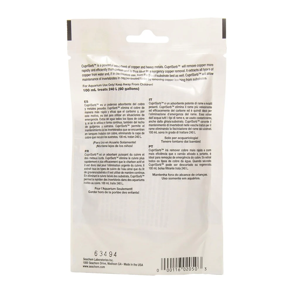 Seachem CupriSorb Copper Remover 100 ml - Image 2