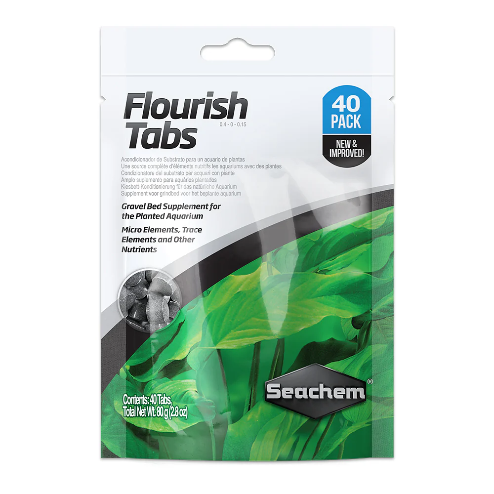 Seachem Flourish Tabs Plant Supplement 40 Count 2.8-oz