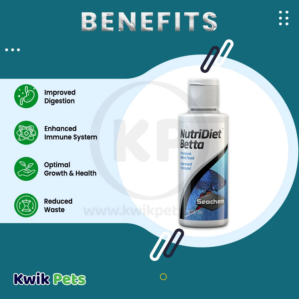 Seachem NutriDiet Betta with Probiotics Fish Food 1-oz - Image 3