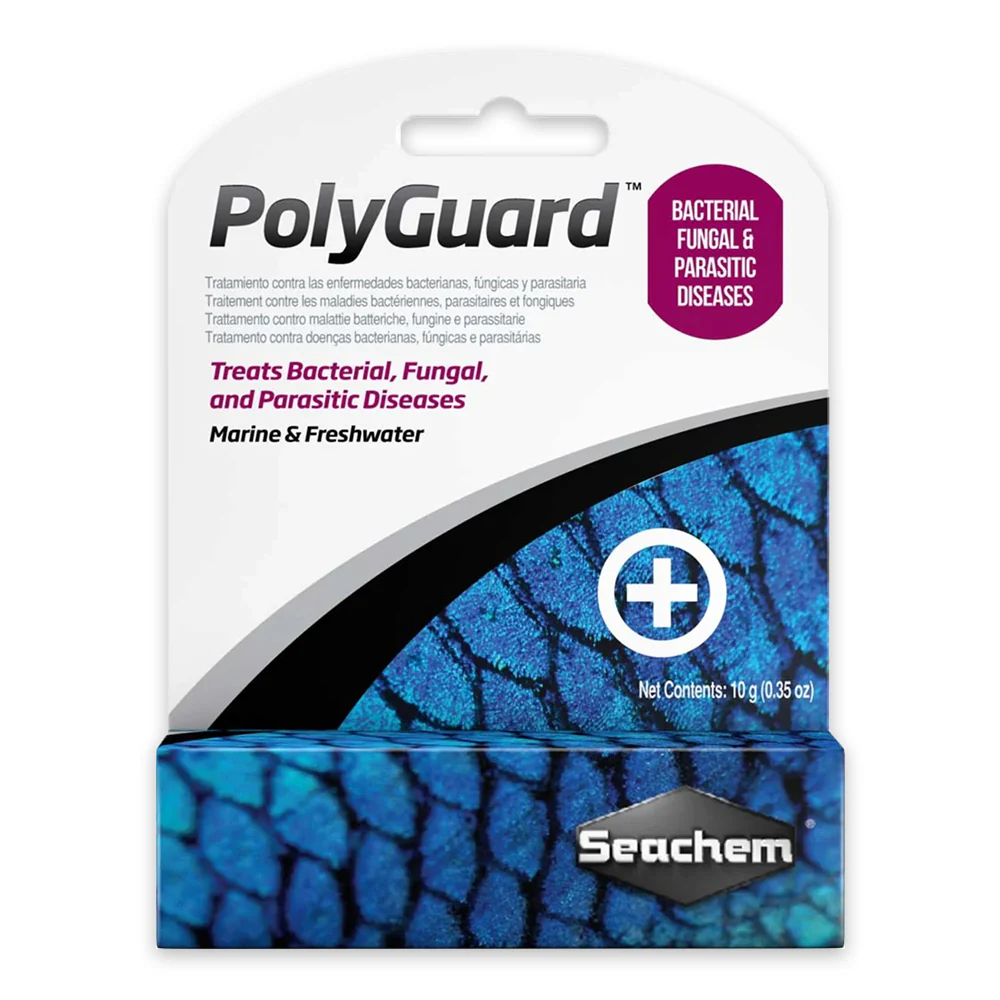 Seachem PolyGuard Bacterial Fungal and Parasitic Diseases Treatment 0.35-oz