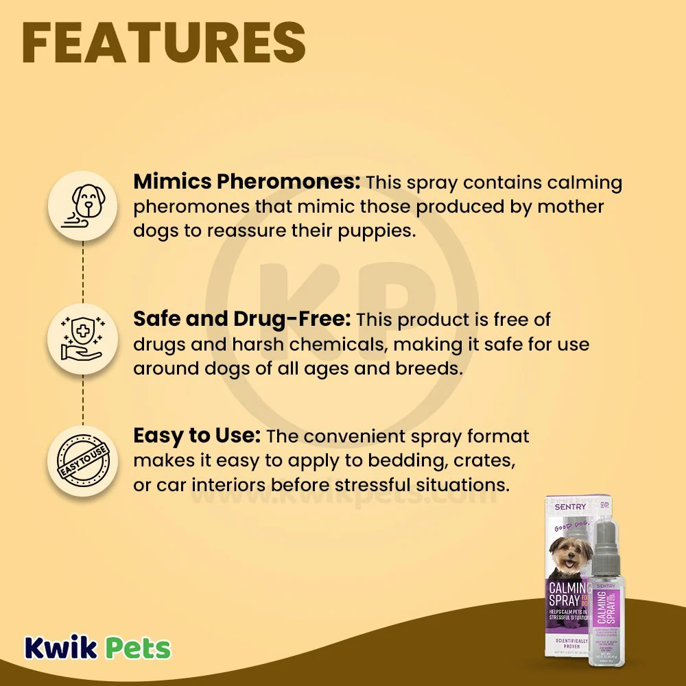 Sentry Behavior Calming Spray for Dogs 1.62-oz - Image 3