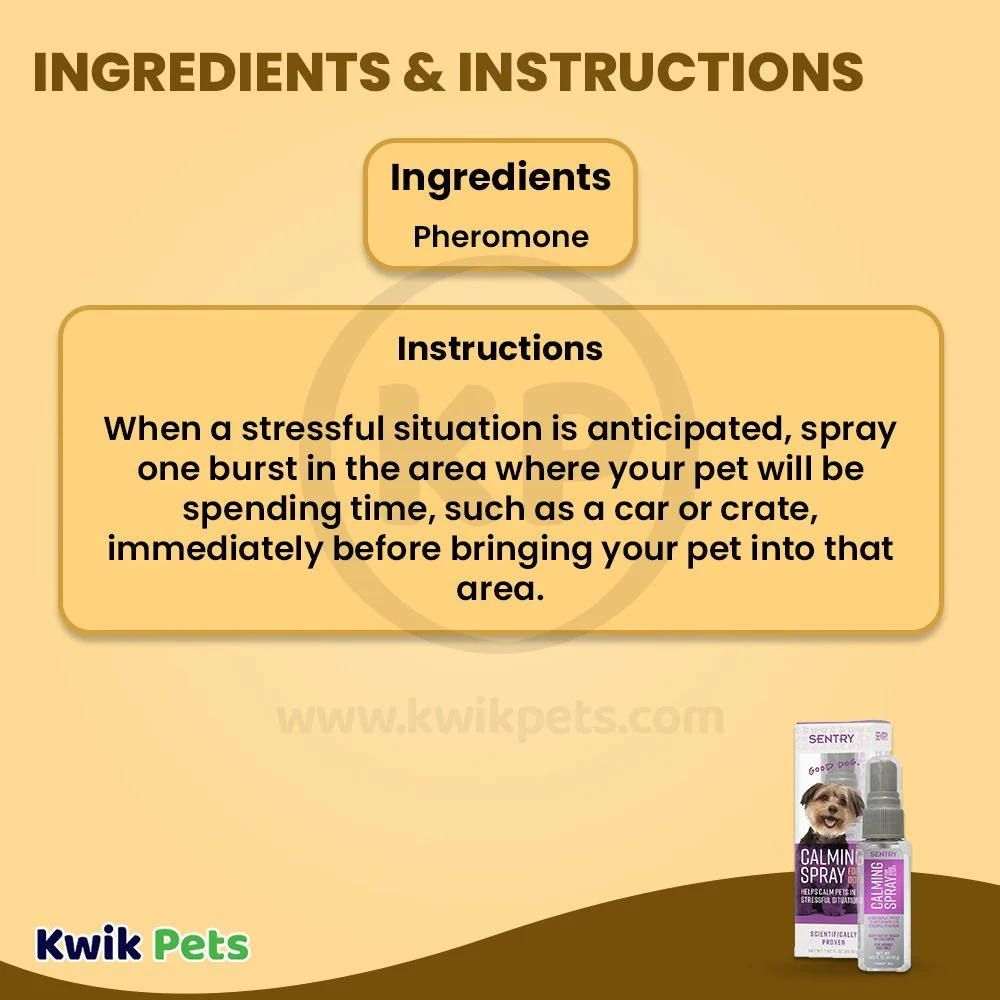 Sentry Behavior Calming Spray for Dogs 1.62-oz - Image 5