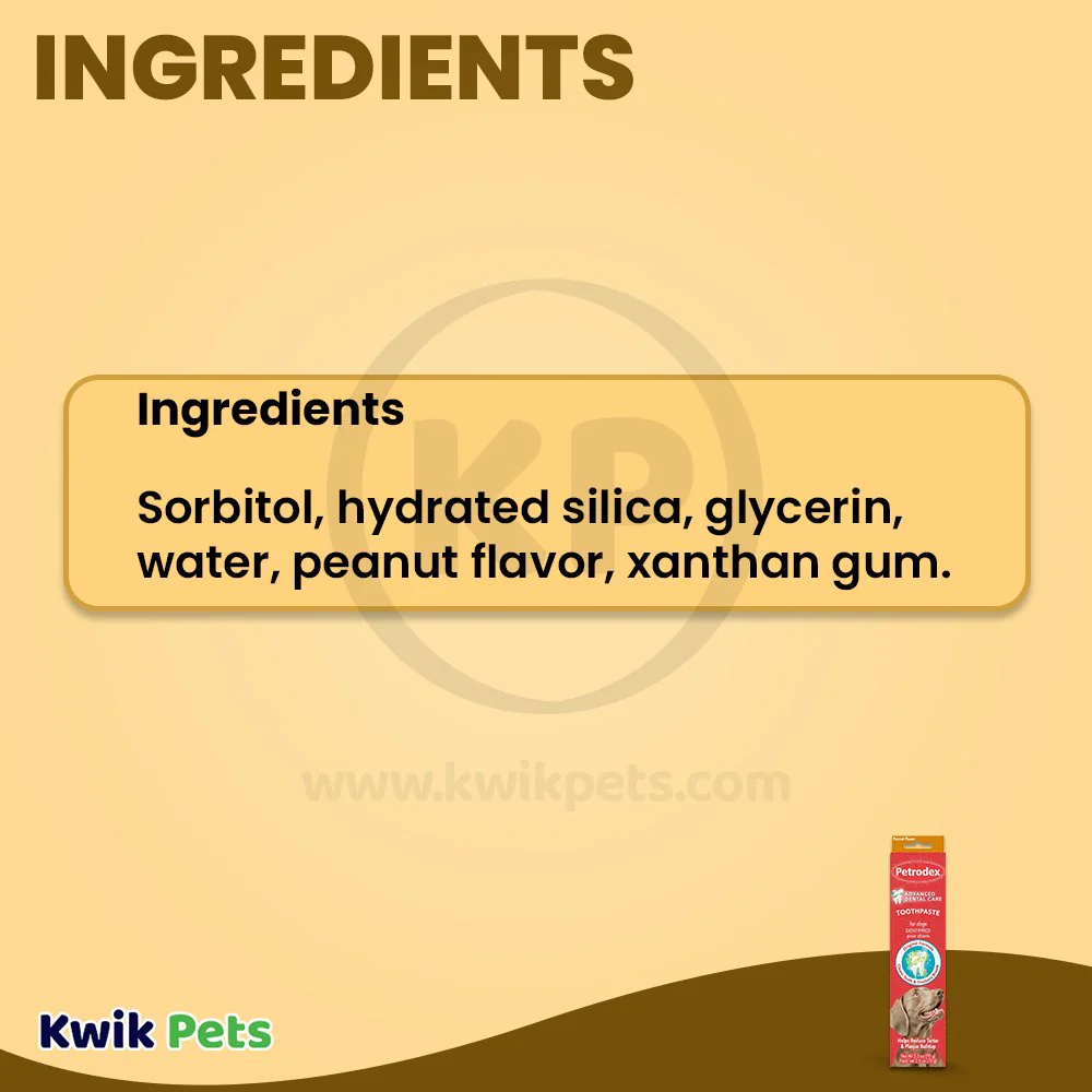 Sentry Petrodex Natural Toothpaste for Dogs Peanut Butter Flavor 2.5-oz - Image 4