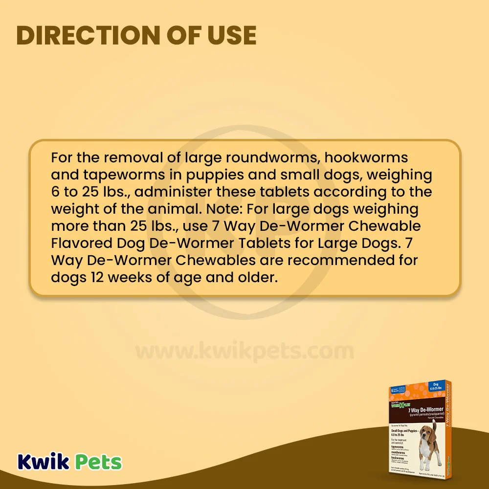 Sentry Worm X Plus 7 Way De-Wormer for Small Dogs 6 Count - Image 6