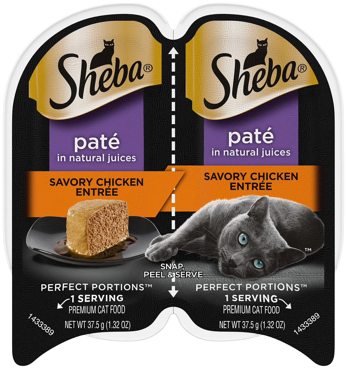 Sheba Perfect Portions Pate Wet Cat Food Savory Chicken 2.6-oz