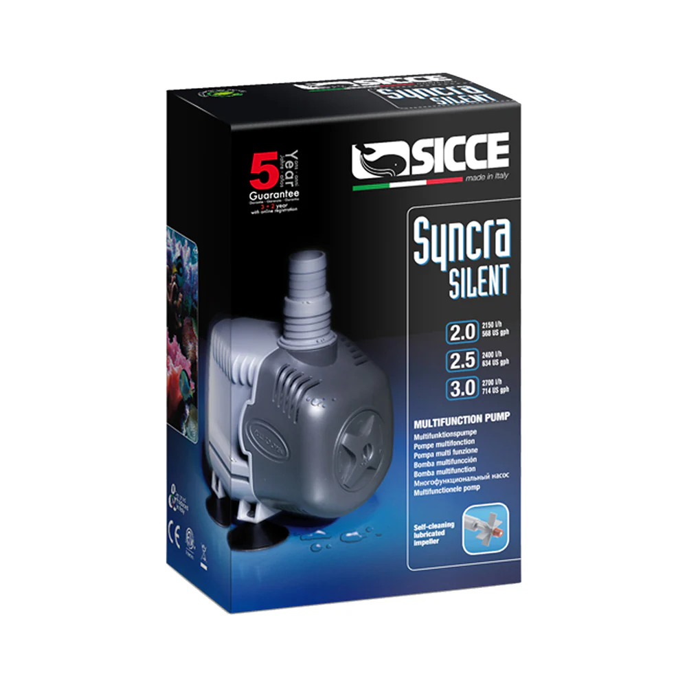Sicce SYNCRA SILENT 2.0 Pump for Aquarium 568 GPH