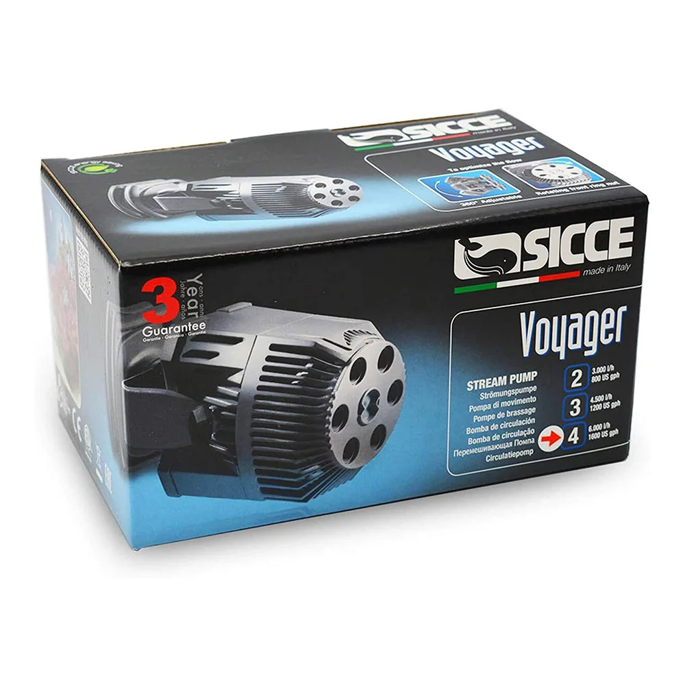 Sicce VOYAGER 4 Stream Pump for Aquarium 1600 GPH