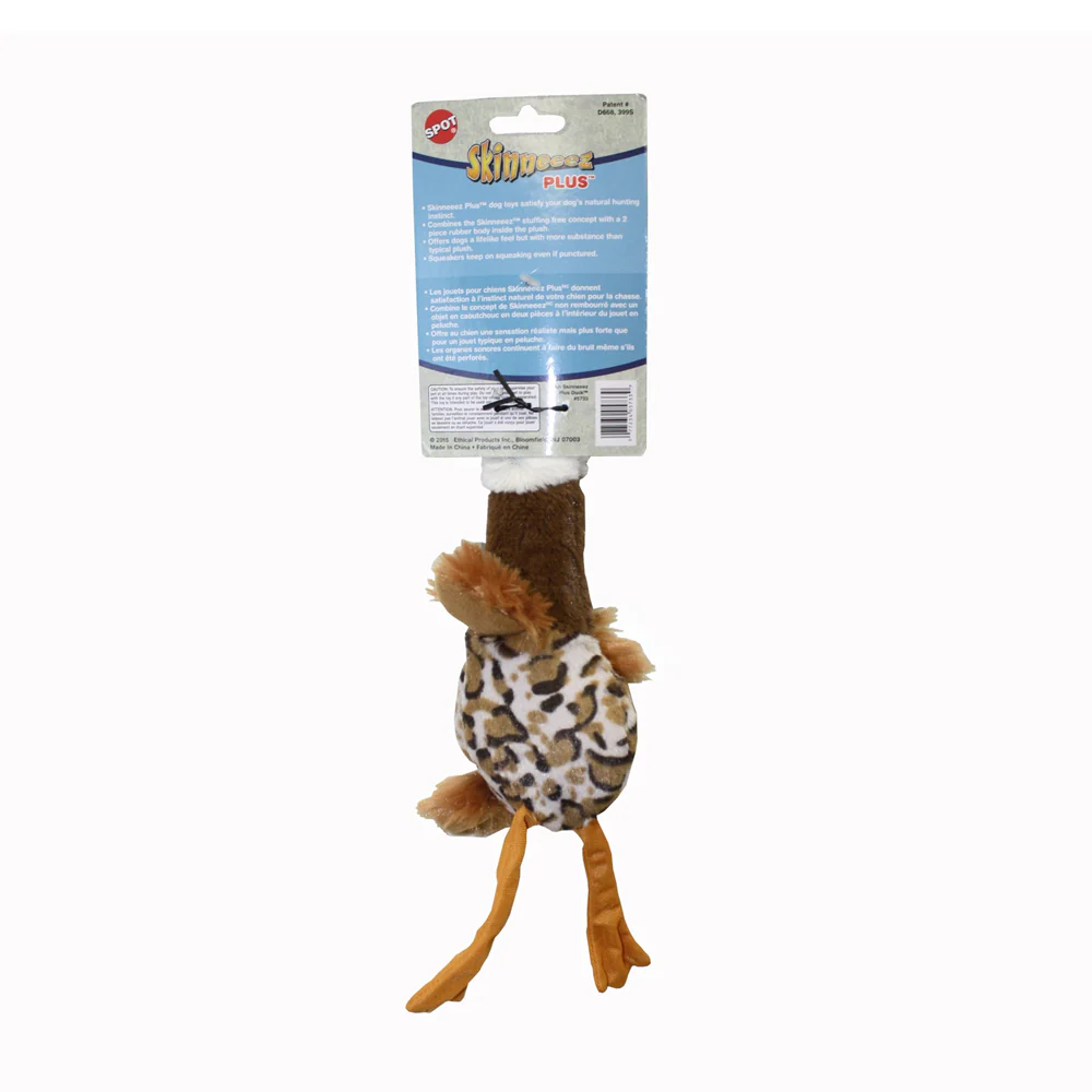 Skinneeez Plush Dog Toy Duck Multicolor 15-in - Image 2