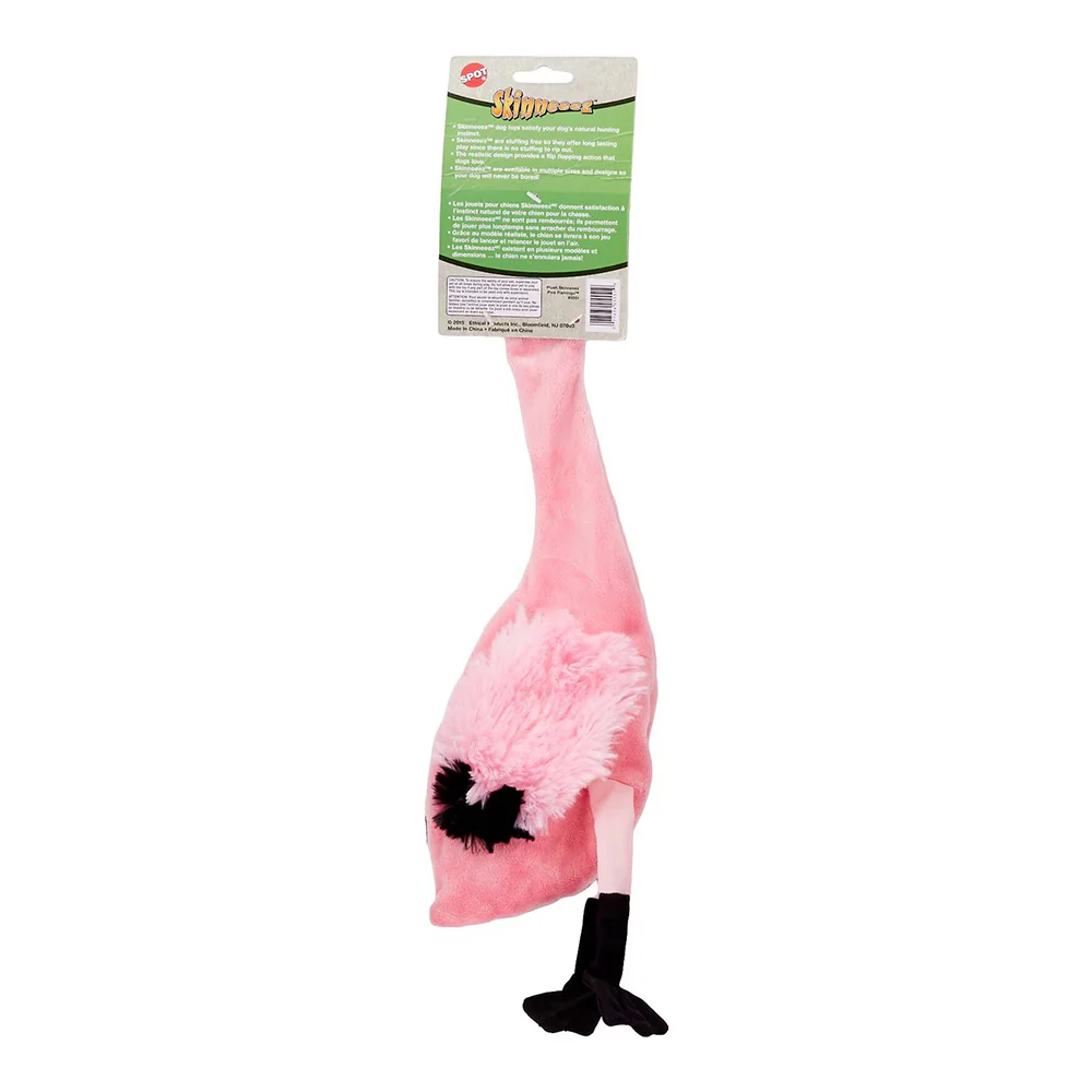 Skinneeez Exotic Series Dog Toy Flamingo Pink Regular - Image 2