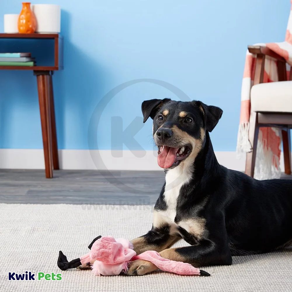 Skinneeez Exotic Series Dog Toy Flamingo Pink Regular - Image 6