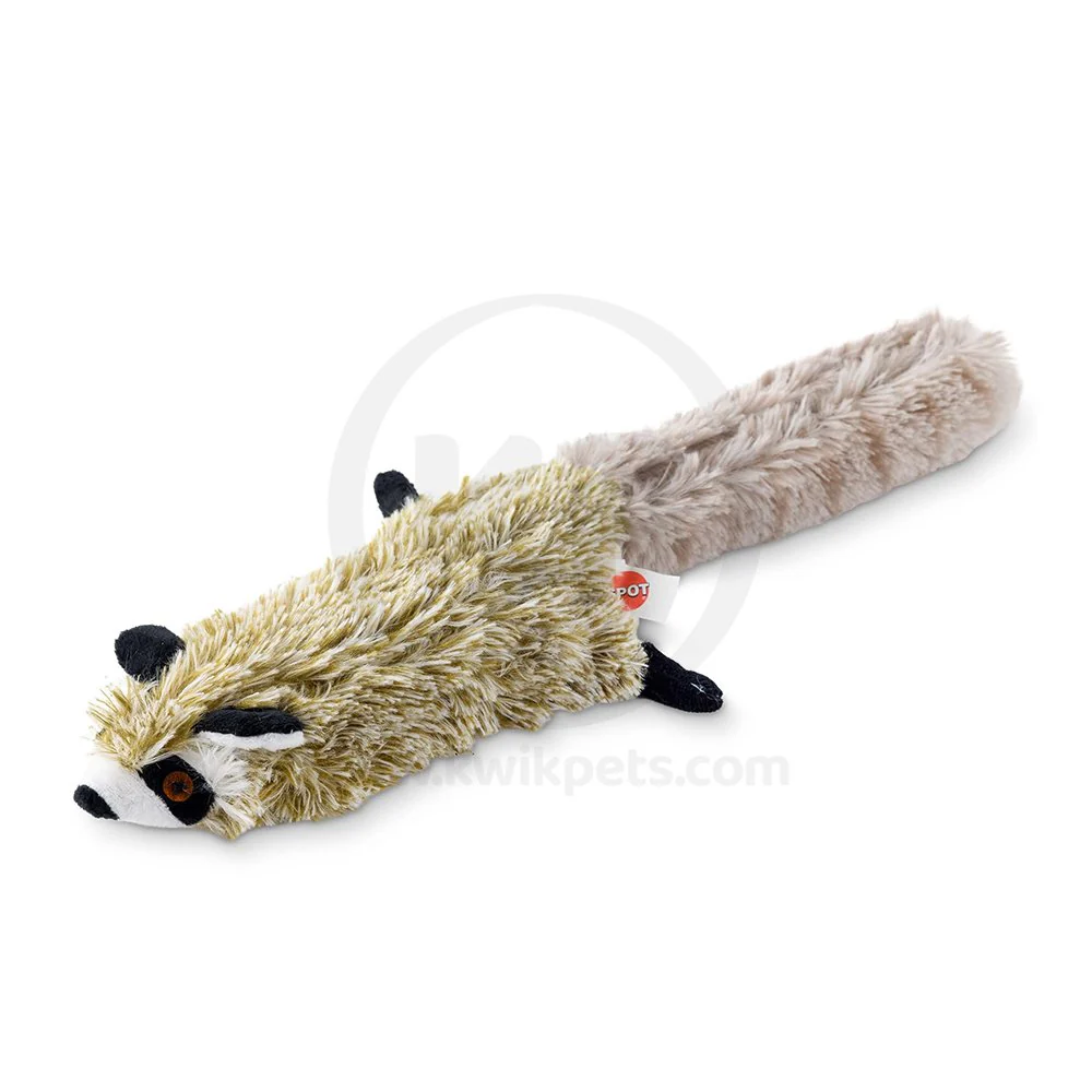 Skinneeez Forest Series Dog Toy Raccoon Gray Mini - Image 5