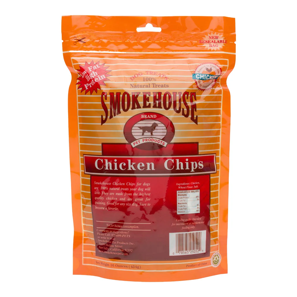 Smokehouse Chicken Chips Dog Treat Small 16-oz - Image 2
