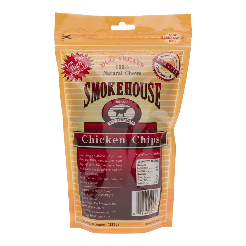 Smokehouse Chicken Chips Dog Treat Small 8-oz - Image 2