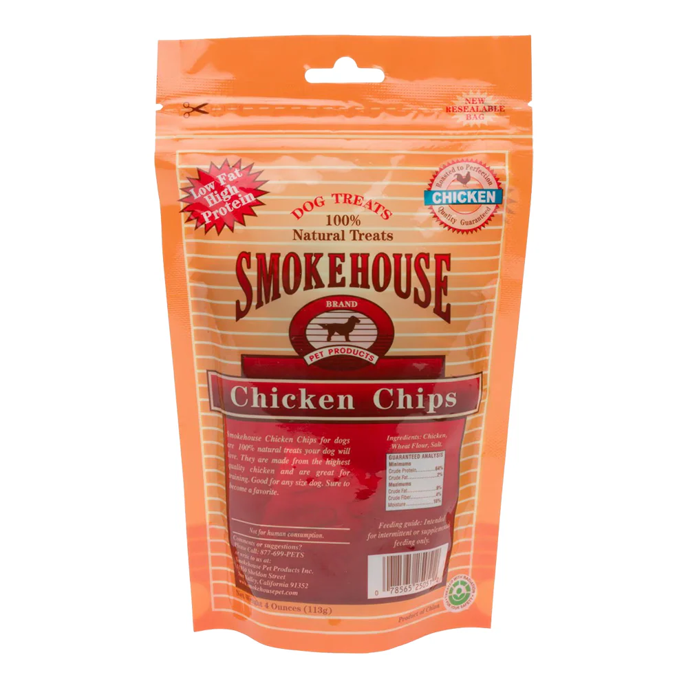 Smokehouse Chicken Chips Dog Treat Small 4-oz - Image 2