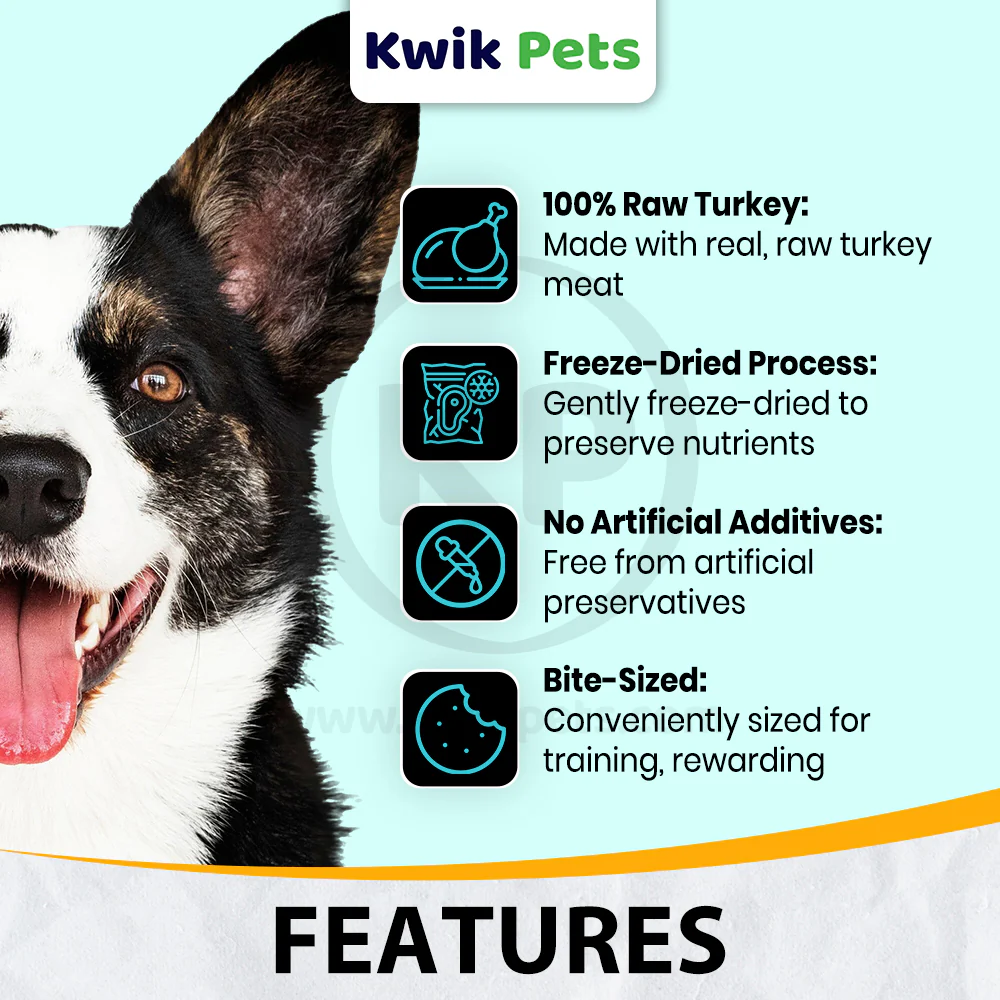 Sojos Simply Turkey Heart Freeze-Dried Dog Treats 4-oz - Image 3
