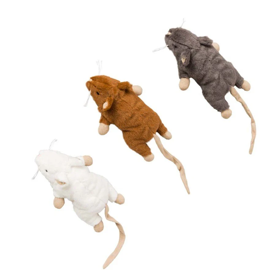 Ethical pet Big Mouse Bertha Catnip Cat Toy Assorted 7-in