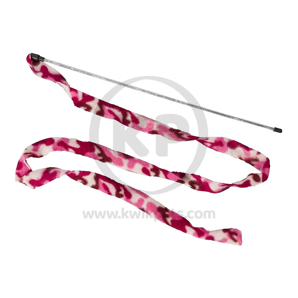Ethical Pet Cat Prancer Fleece Frenzy Wand Cat Toy Assorted One Size - Image 3