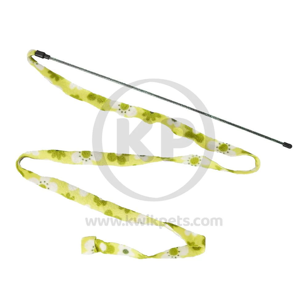 Ethical Pet Cat Prancer Fleece Frenzy Wand Cat Toy Assorted One Size - Image 4