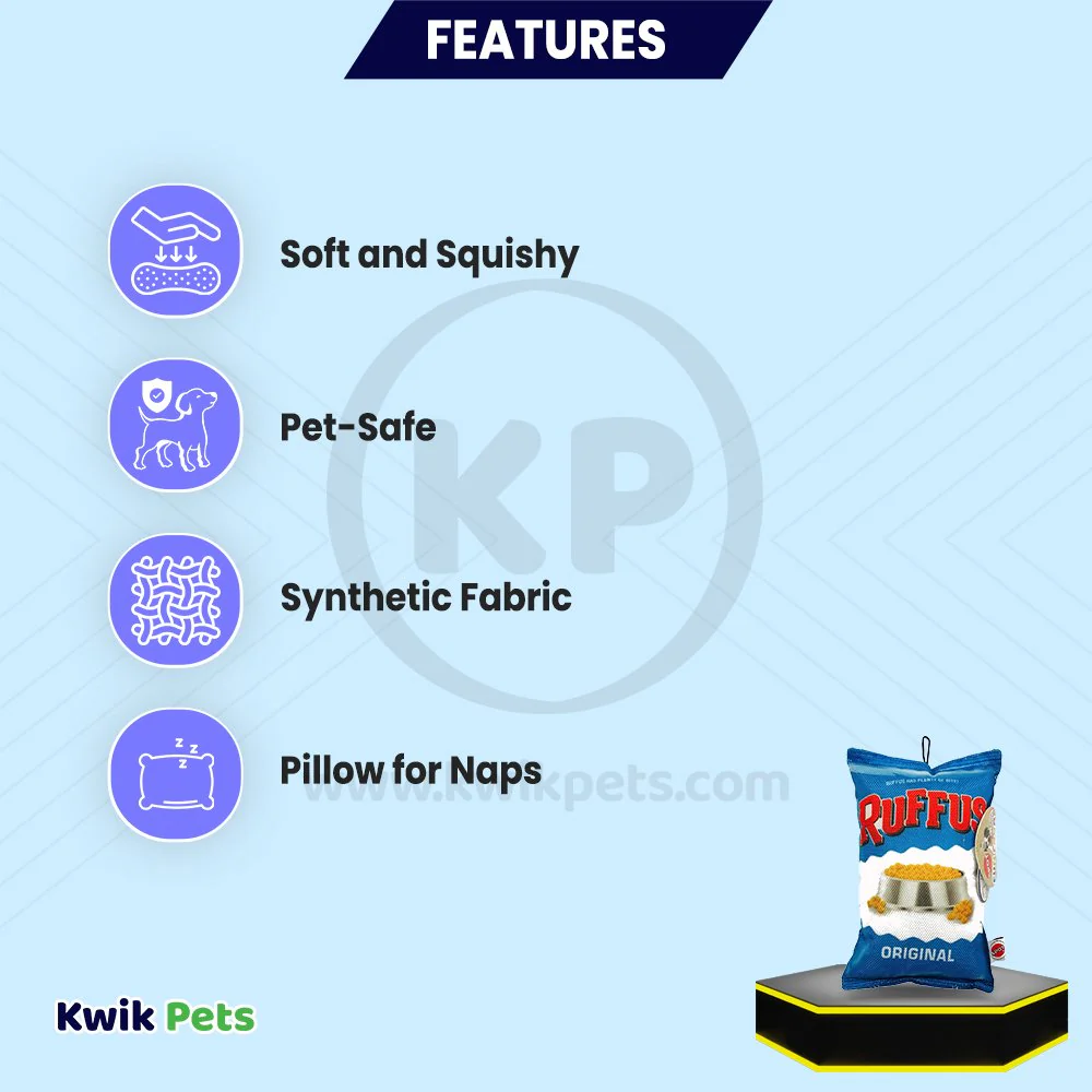 Spot Fun Food Dog Toy Ruffus Chips Multicolor 8-in - Image 2