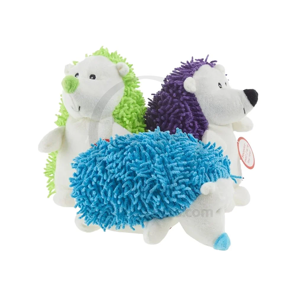 Spot Giggler Plush Dog Toy Hedgehog Assorted 6.5-in - Image 6