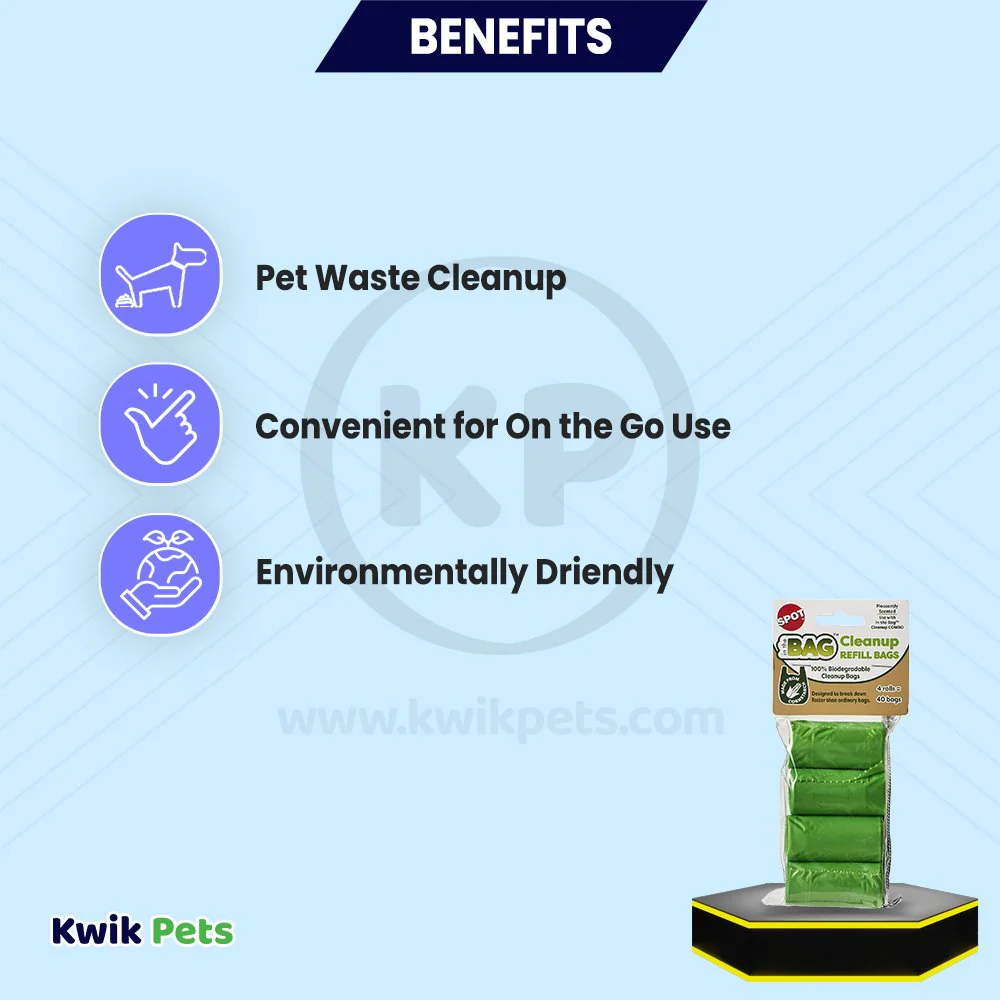 Spot In The Bag Clean-Up Bag Refill Green 4 Count - Image 4