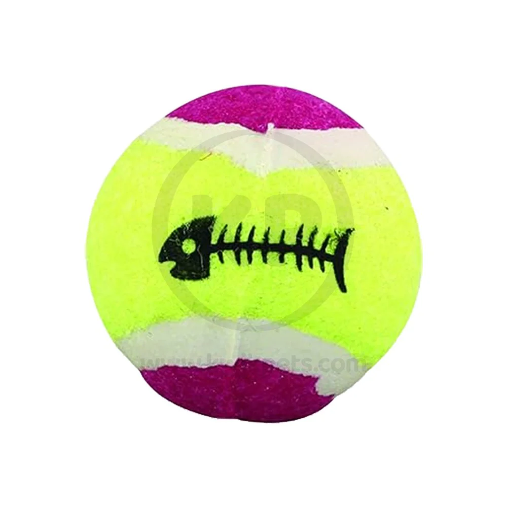 Spot Mini Tennis Balls Cat Toy with Bell & Catnip Assorted 2 Count 2-in - Image 4