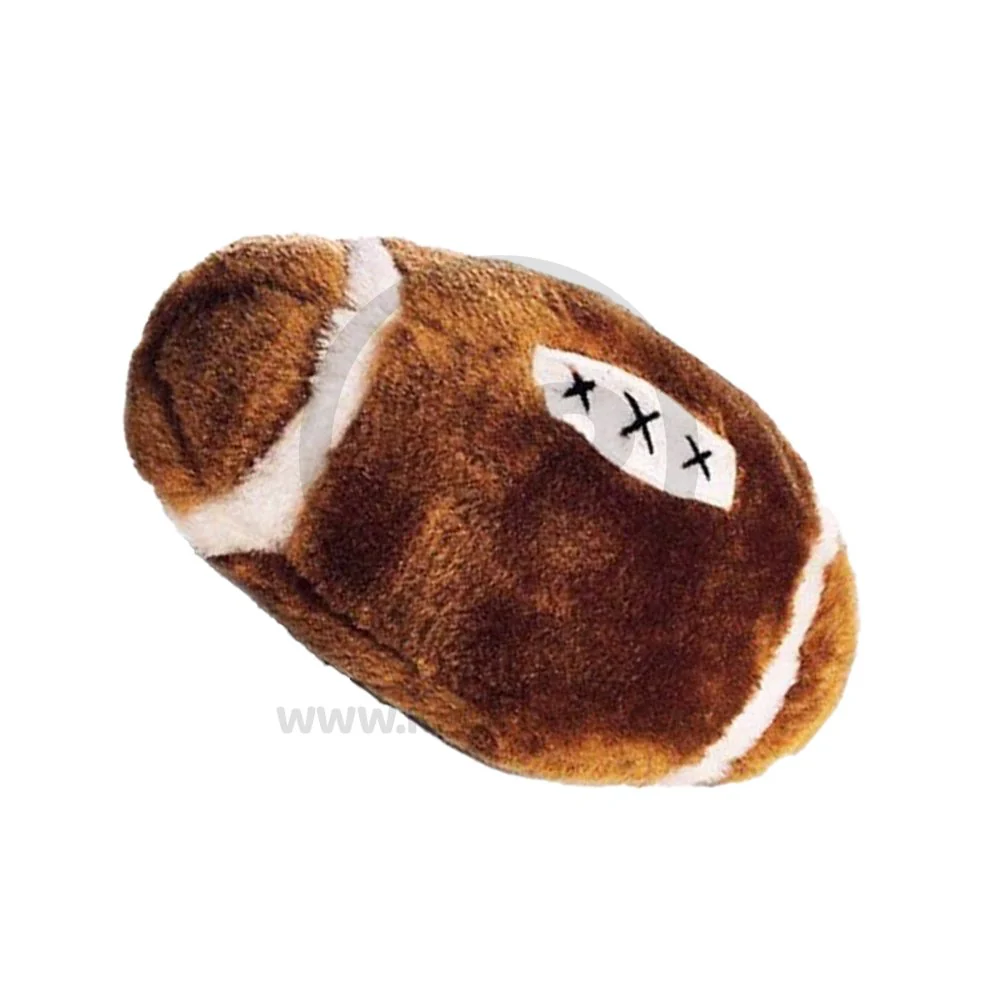 Ethical Pet Plush Dog Toy Football 4.5-in - Image 4