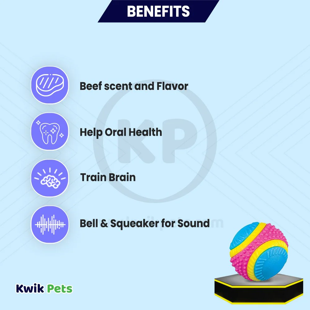 Spot Sensory Ball Dog Toy Assorted Medium 3.25-in - Image 3