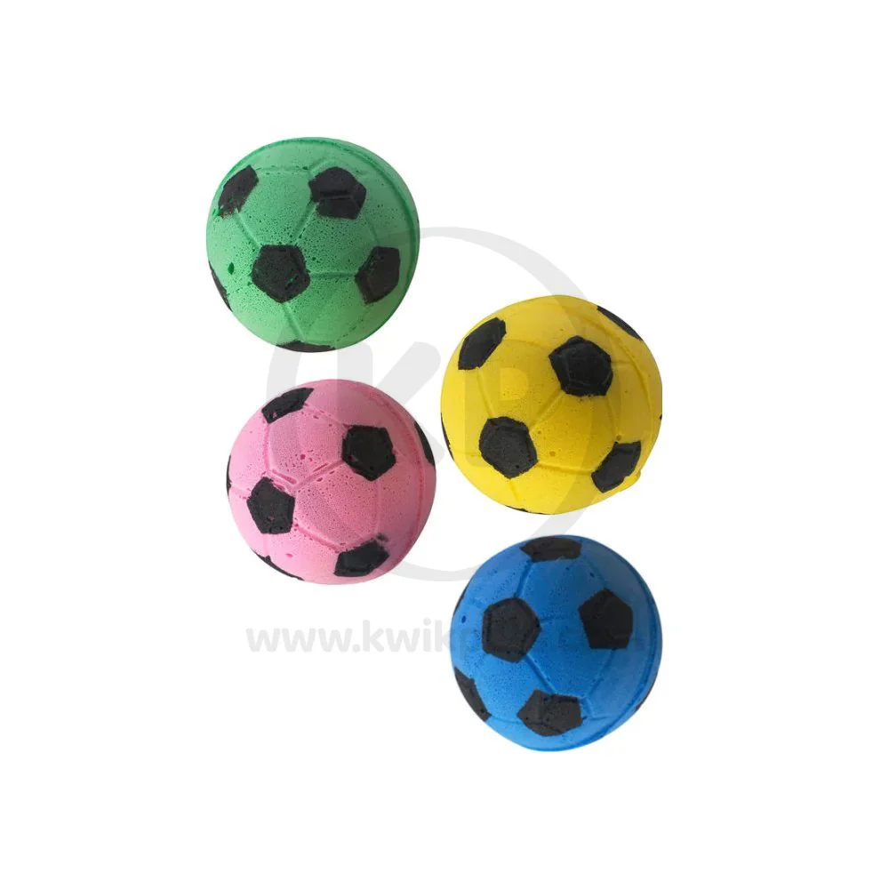 Spot Sponge Soccer Balls Cat Toy 4 Count - Image 4