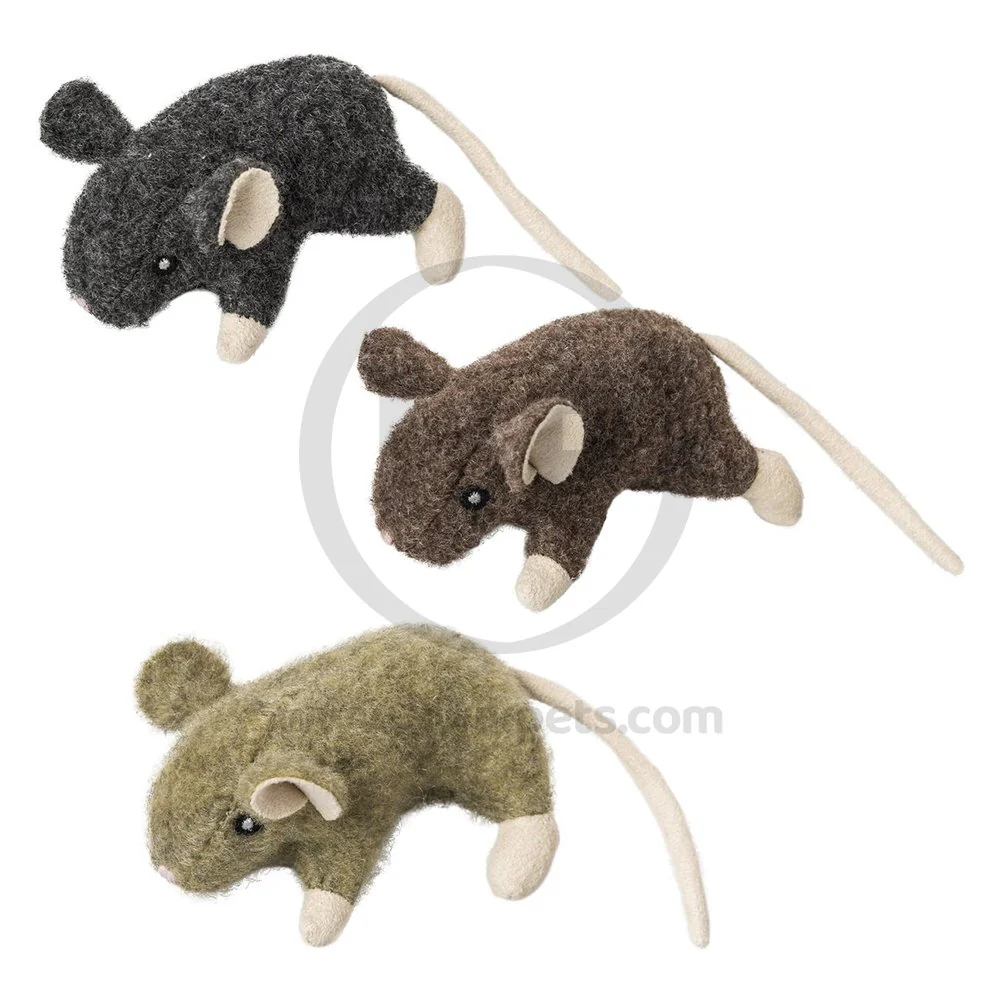 Spot Wool Mouse Willie Cat Toy with Catnip Assorted 3.5-in - Image 4