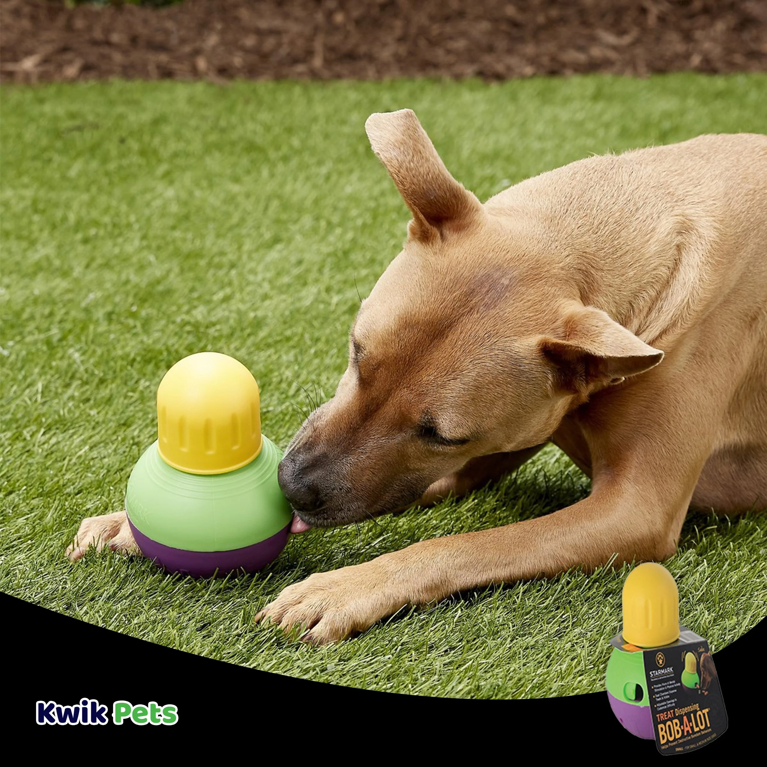 Starmark Bob-A-Lot Treat Dispensing Dog Toy Small - Image 6
