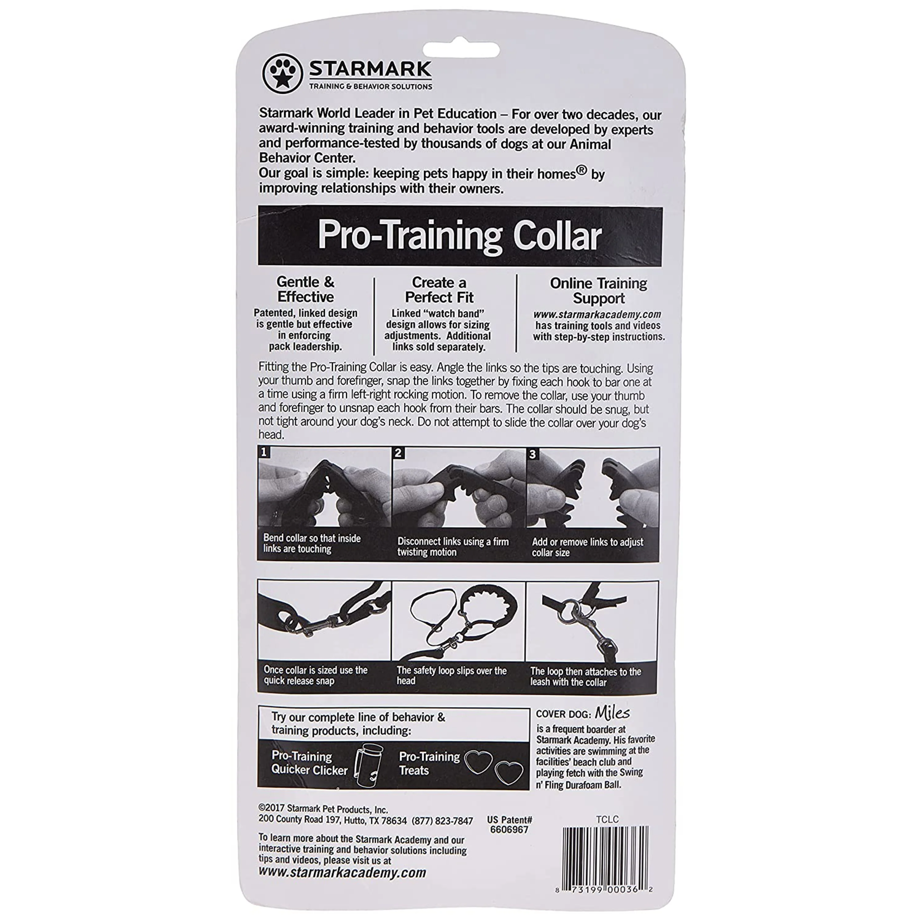 Starmark Pro-Training Dog Collar Black 21-in Large - Image 2