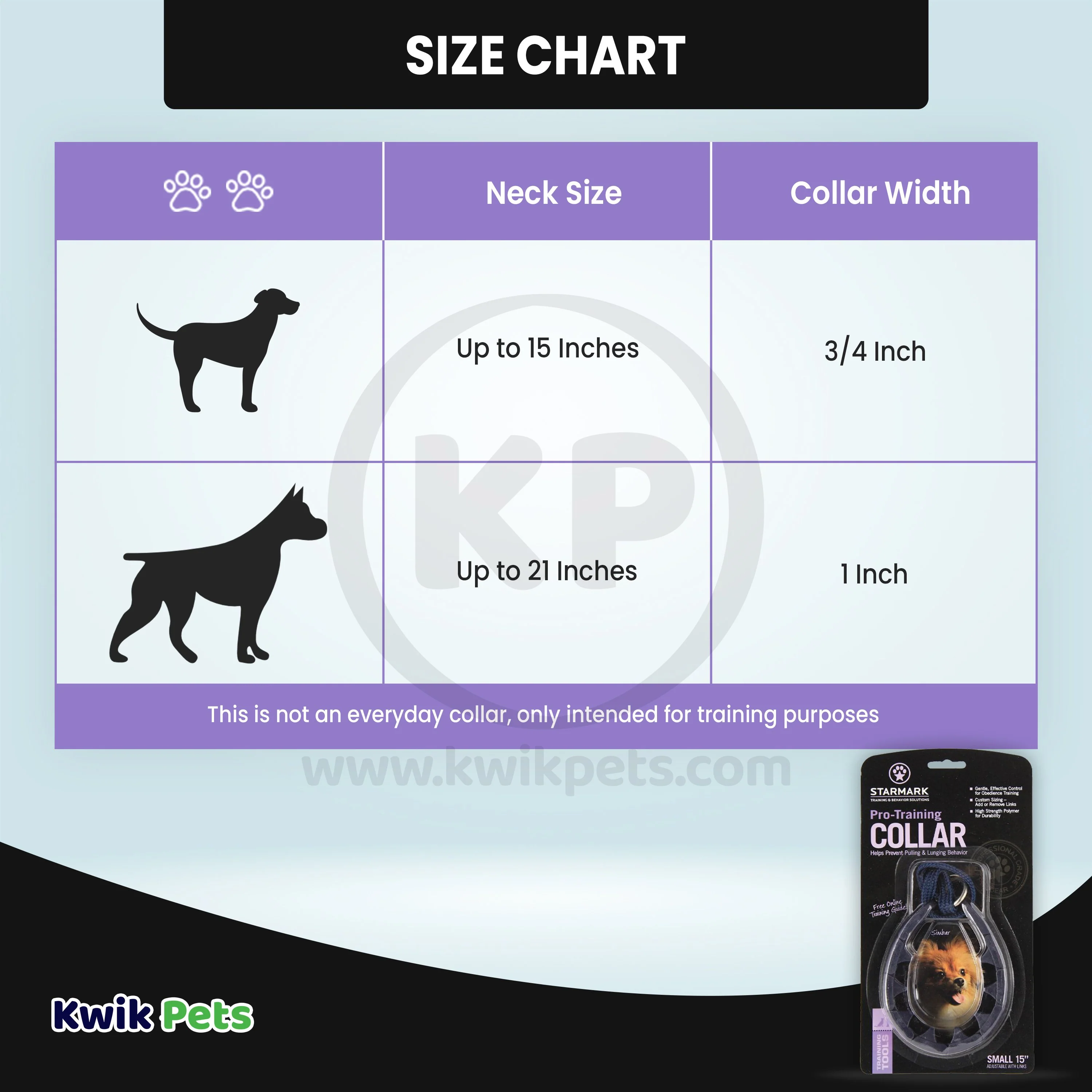 Starmark Pro-Training Dog Collar Black 15-in Small - Image 4