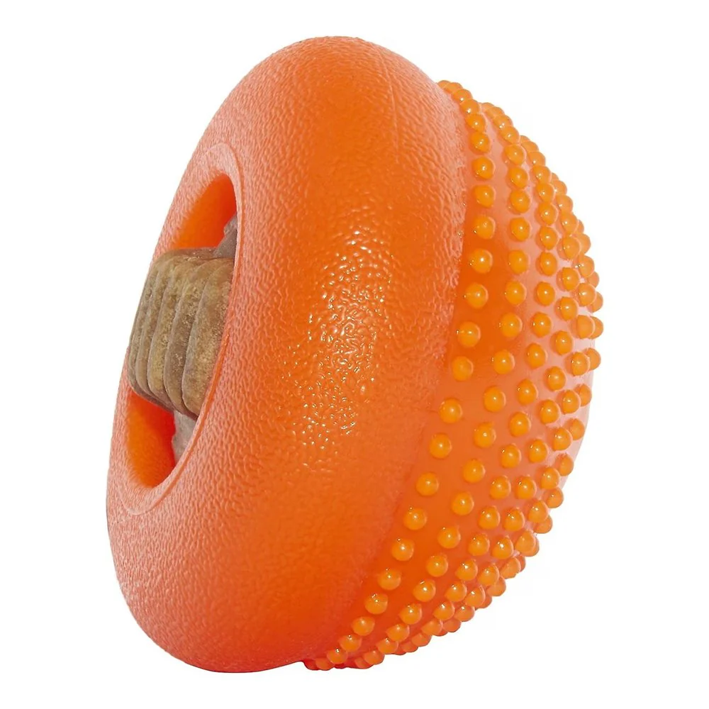 Starmark Bento Ball Dog Toy Orange Medium - Image 7
