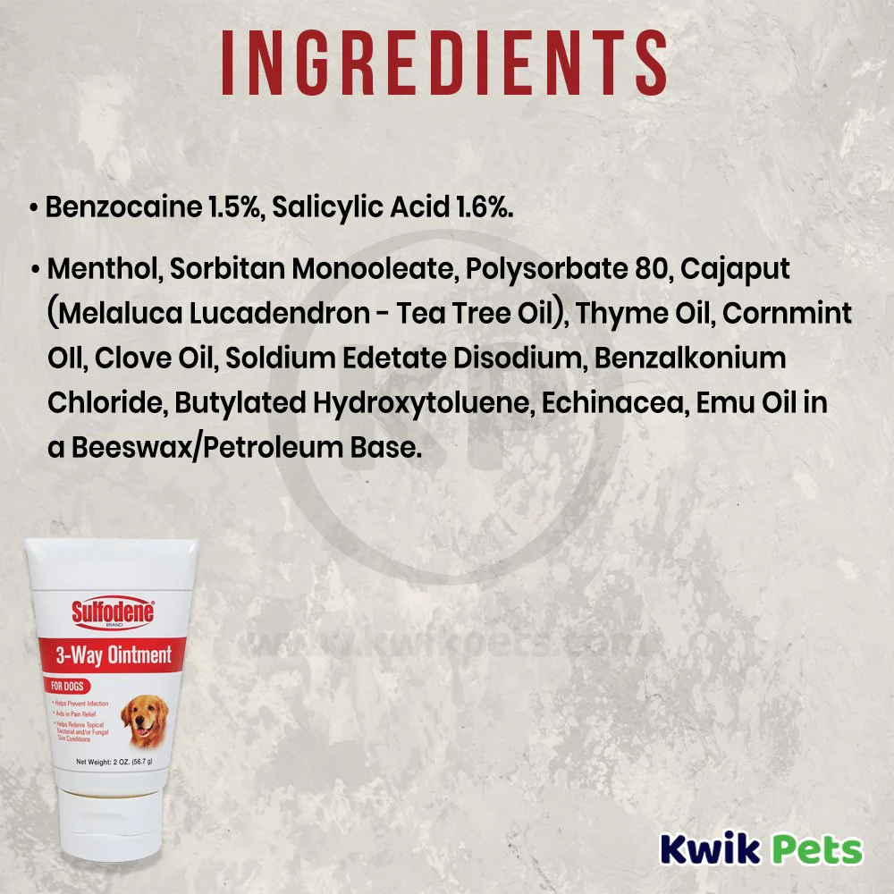 Sulfodene Wound Care 3-Way Ointment for Dogs 2-oz - Image 5