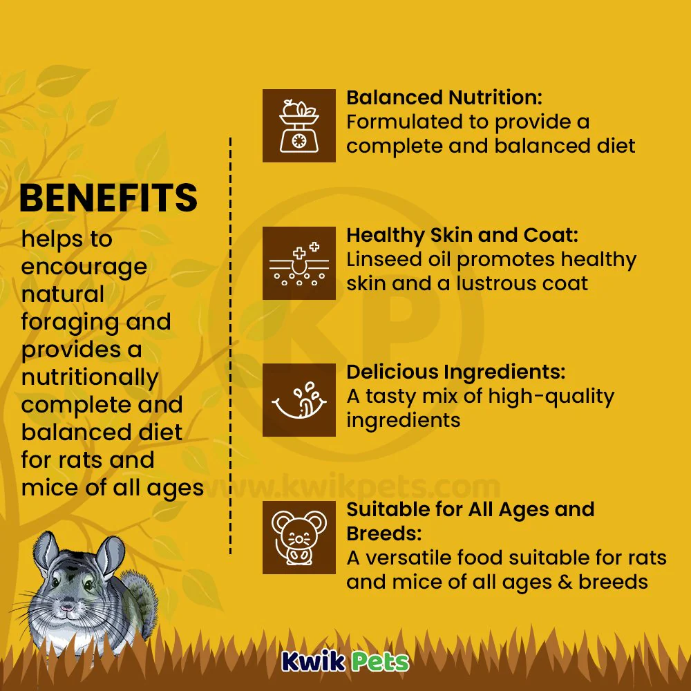 Tiny Friends Farm Reggie Rat & Mimi Mouse Tasty Mix Dry Food 2-lb - Image 4