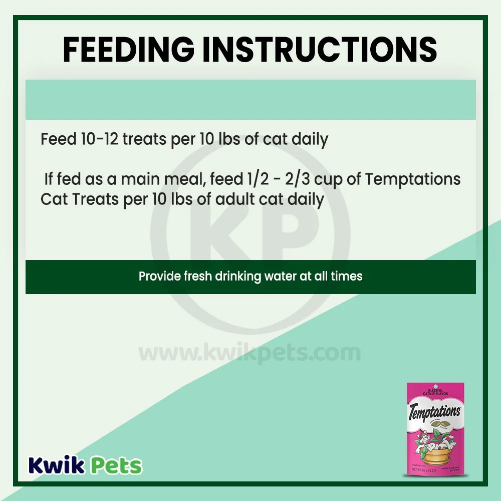 Temptations Classics Crunchy & Soft Adult Cat Treats Blissful Catnip 3-oz - Image 6