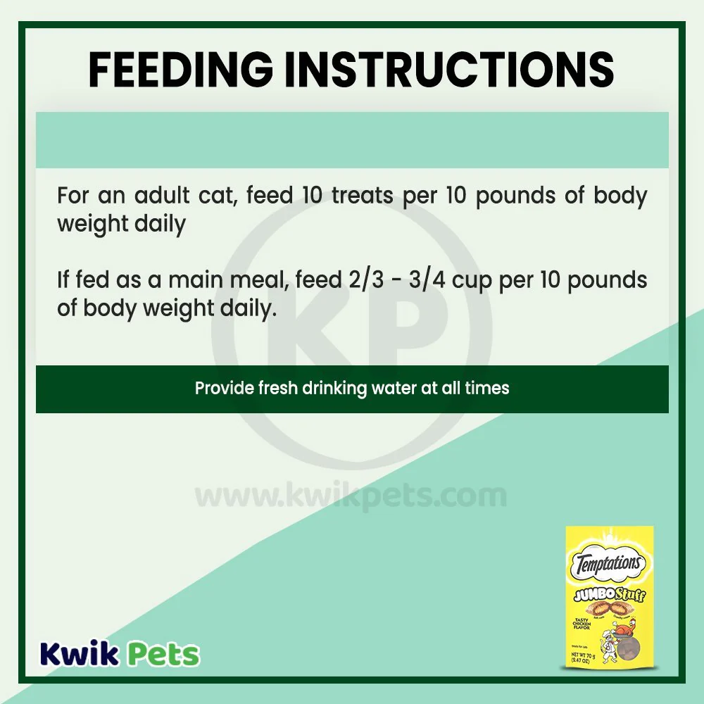 Temptations Jumbo Stuff Soft & Crunchy Cat Treats Tasty Chicken 2.47-oz - Image 6