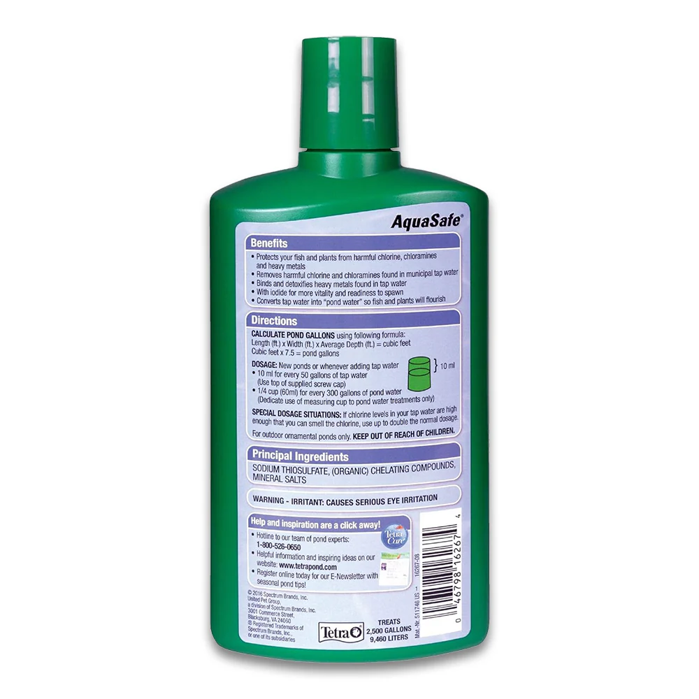 Tetra Pond AquaSafe Tap Water Conditioner 16.9-oz - Image 2
