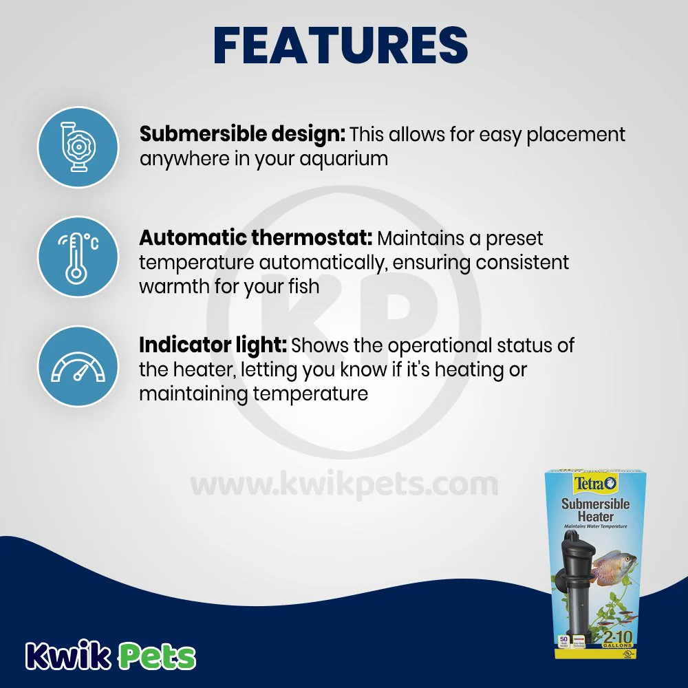 Tetra HT10 Submersible Aquarium Heater 50W 2-10 gal - Image 3