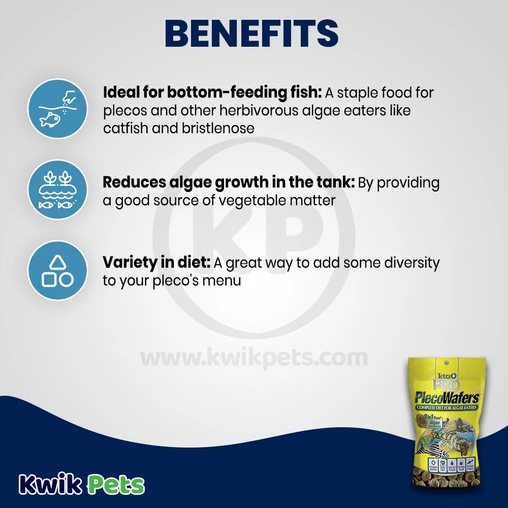Tetra PRO PlecoWafers Complete Diet for Algae Eaters Fish Food 5.29-oz - Image 4